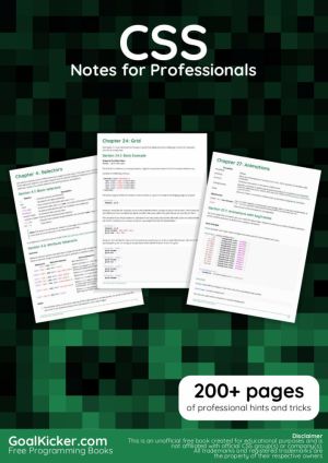 CSS Notes for Professionals