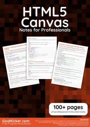 HTML5 Canvas Notes for Professionals