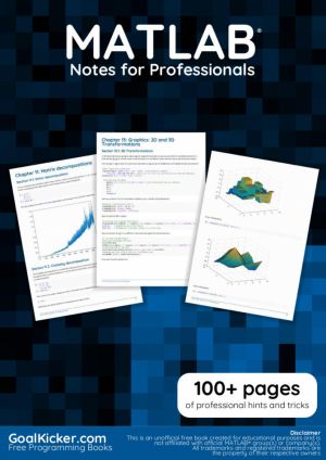 MATLAB Notes for Professionals