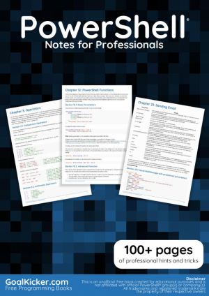 PowerShell Notes for Professionals