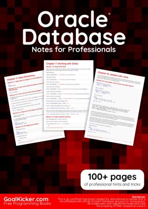 Oracle Database Notes for Professionals