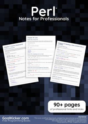 Perl Notes for Professionals