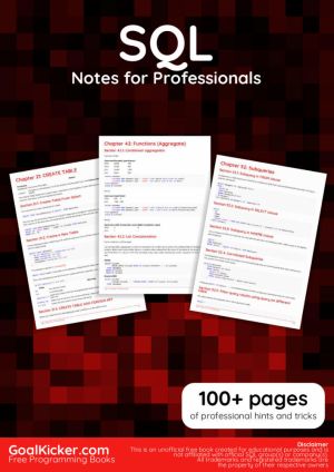 SQL Notes for Professionals