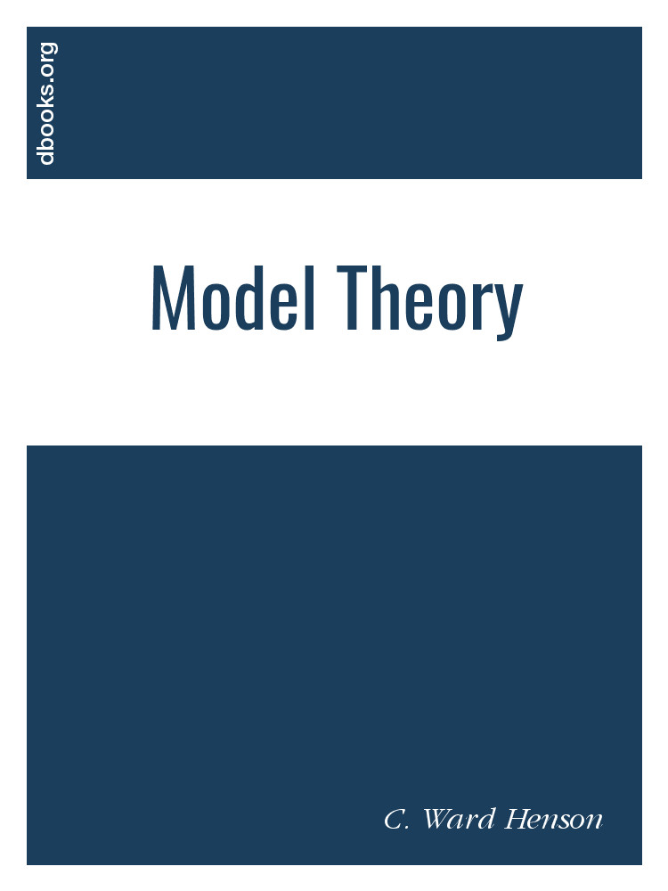 Model Theorypdf Free Download Books