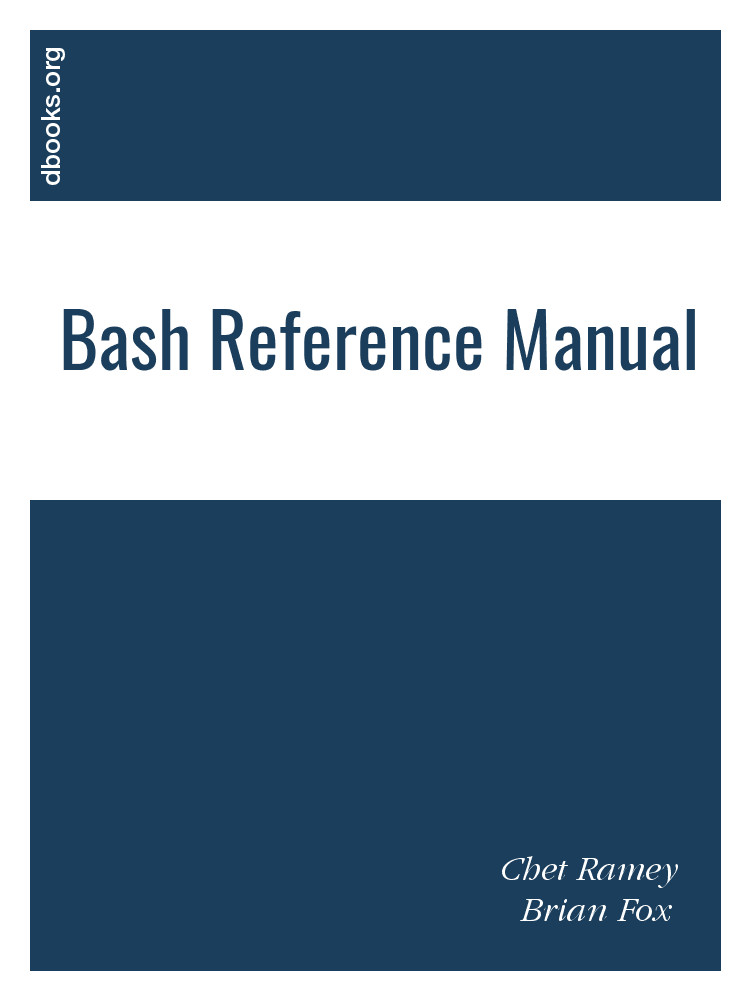 Bash Reference Free Download Books
